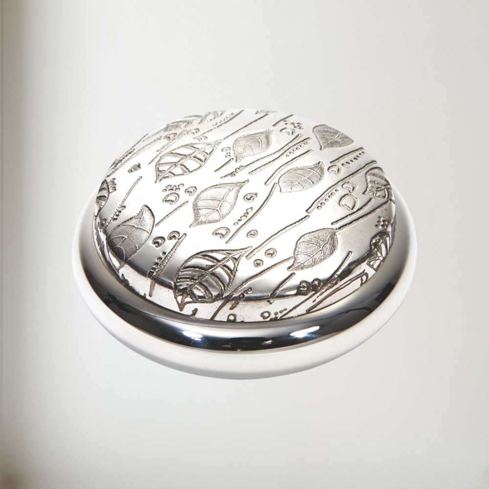 Leaf Pewter Trinket Box