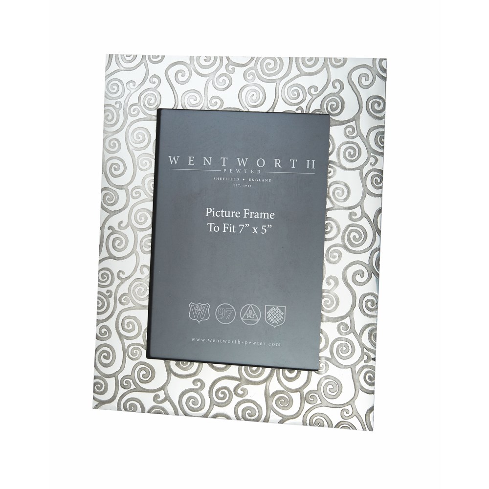 Large Tree Of Life 7"X5" Pewter Picture Frame