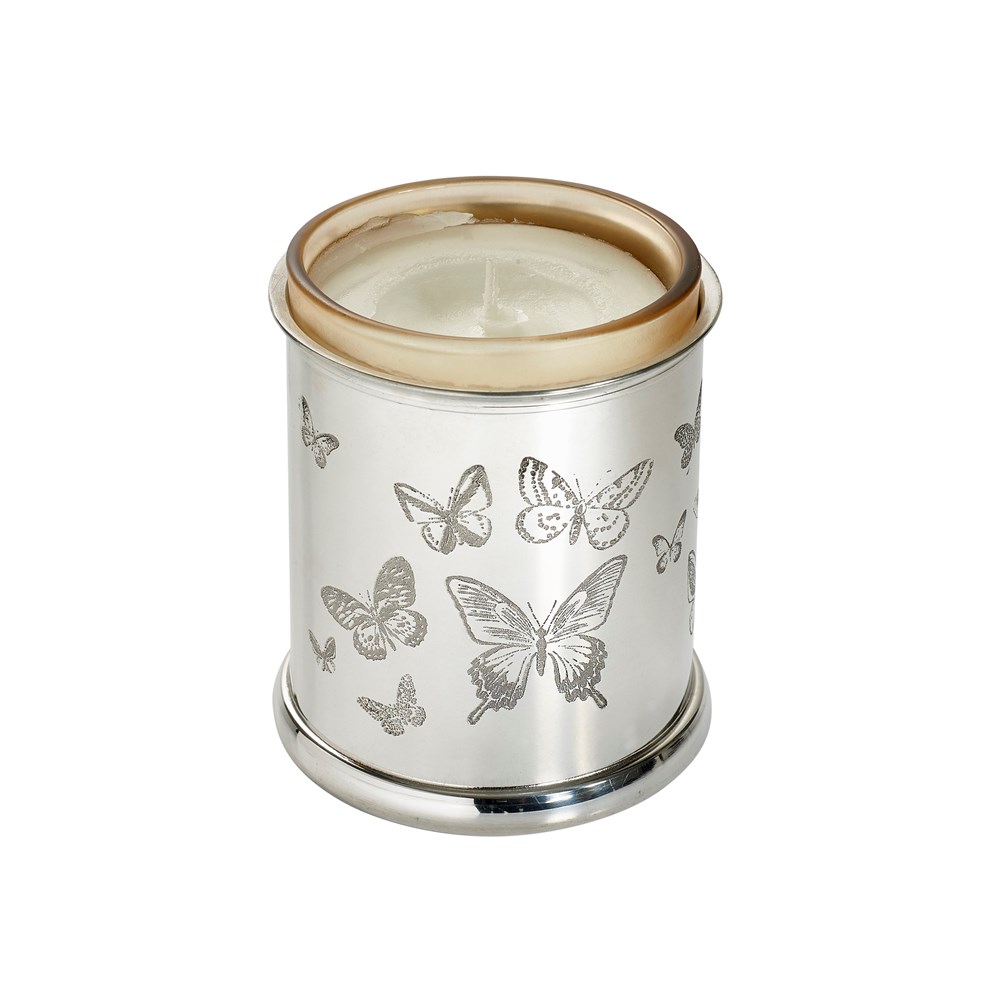 Butterfly Pewter Candle Votive