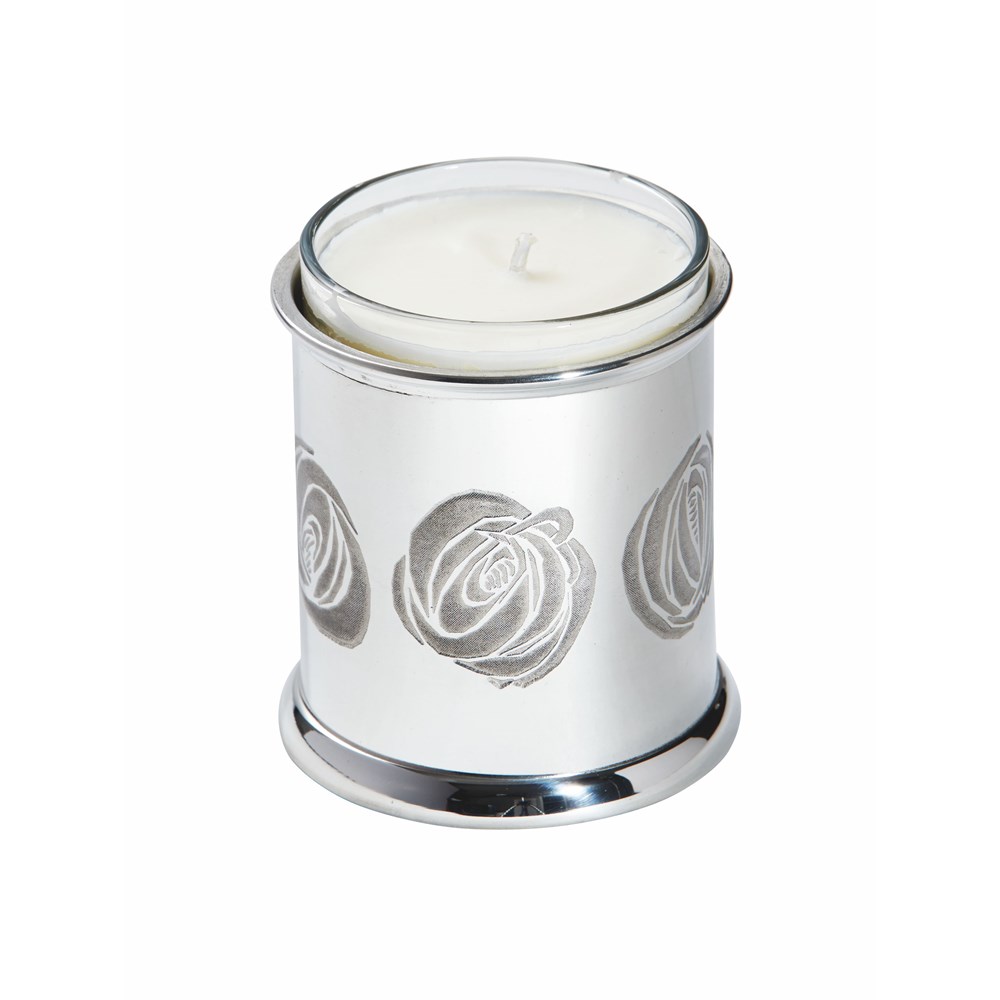 Charles Rennie Mackintosh Rose Pewter Candle Votive
