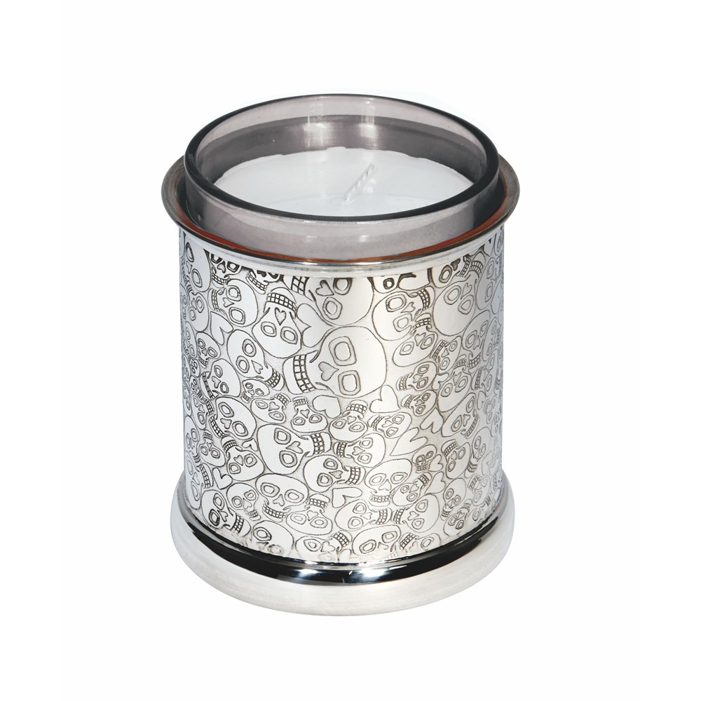 Love Skull Pewter Candle Votive