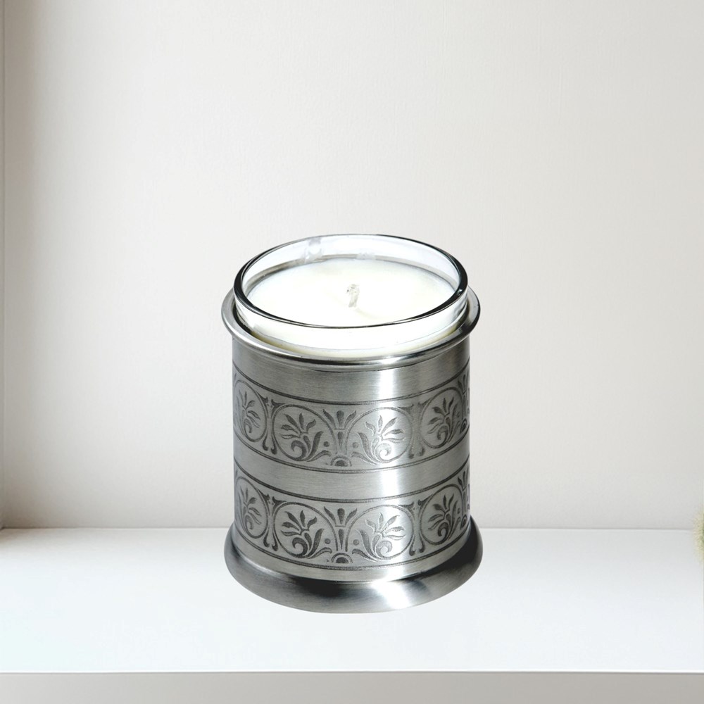 Medieval Antique Finish Pewter Candle Votive