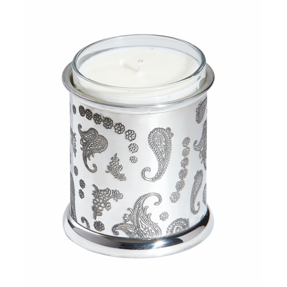 Paisley Pewter Candle Votive Holder