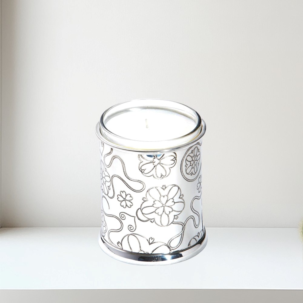 Yorkshire Rose Pewter Candle Votive