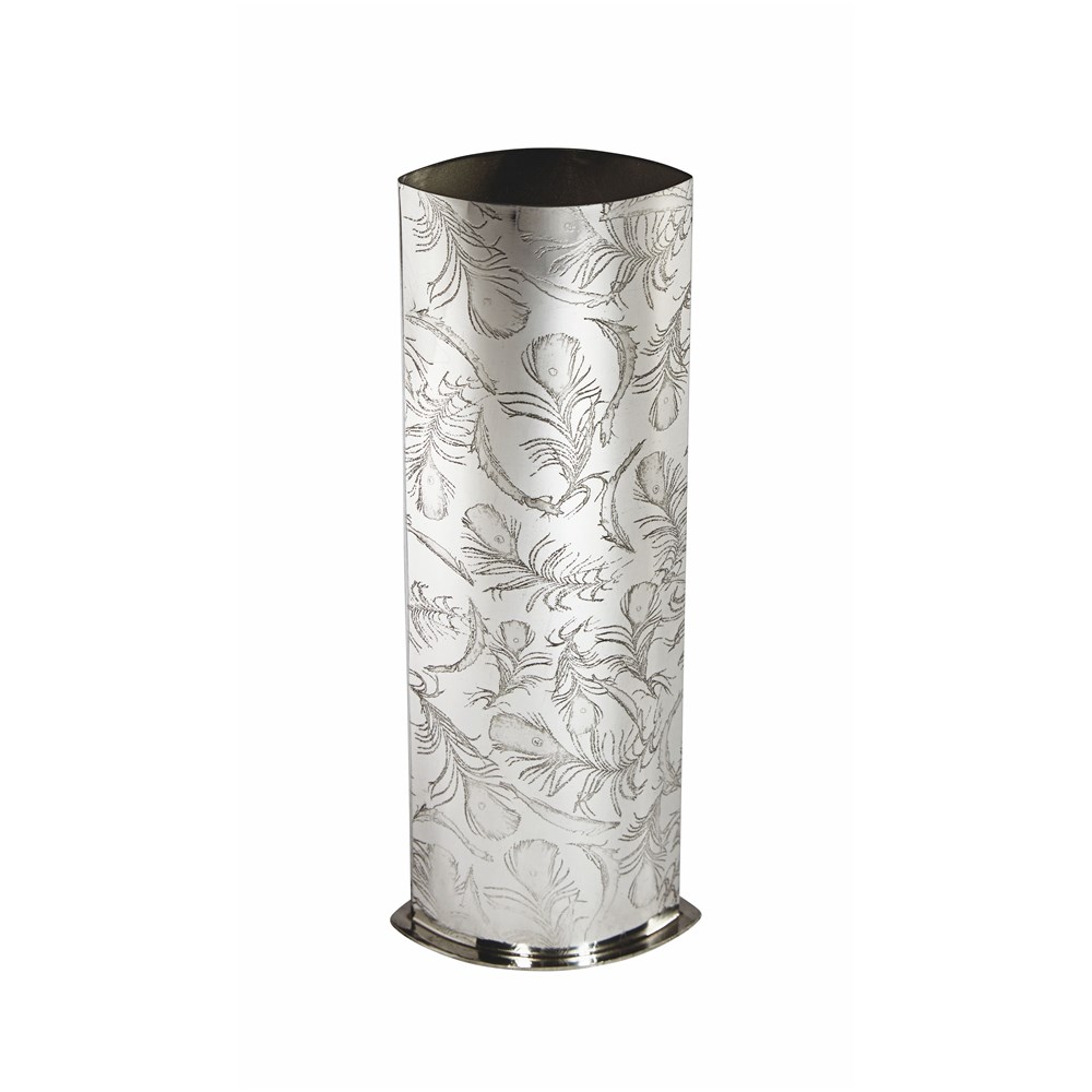 Medium Peacock Pewter Vase