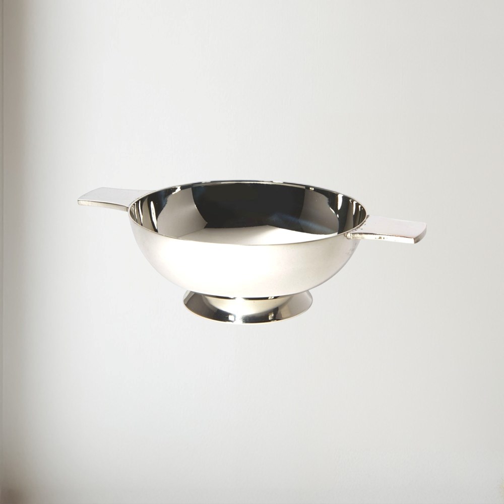 4" Plain Silver Plated Quaich