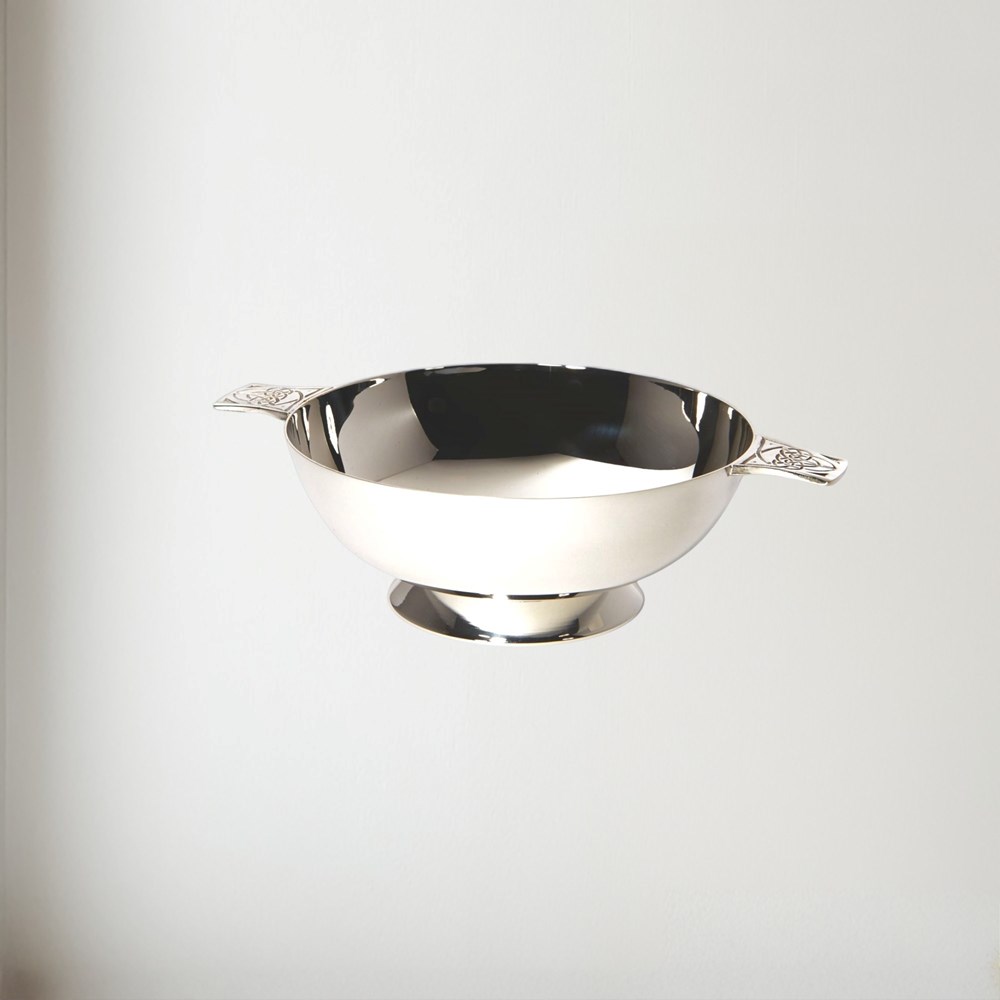 4" Celtic Silver Plated Quaich