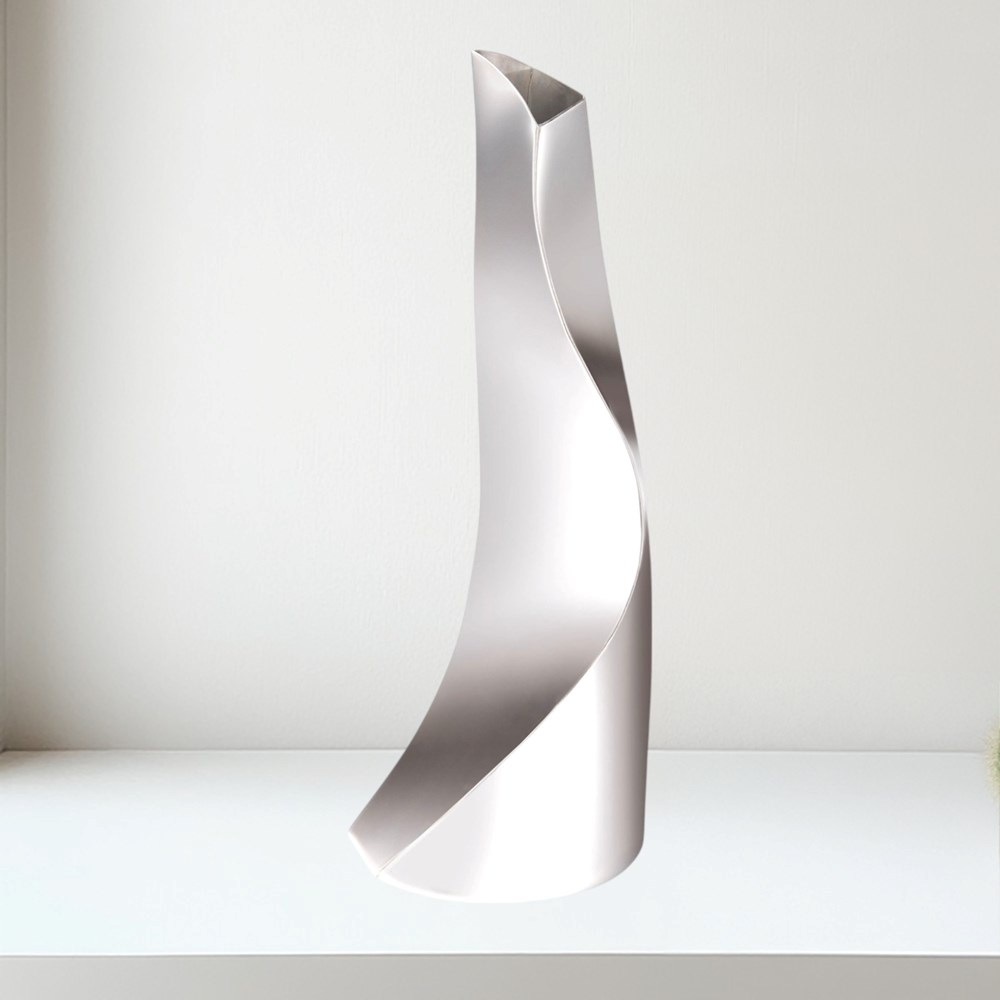 Large Twist Pewter Vase By Catherine Tutt Large Twist Pewter Vase by Catherine Tutt