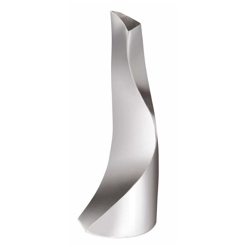Large Twist Pewter Vase By Catherine Tutt