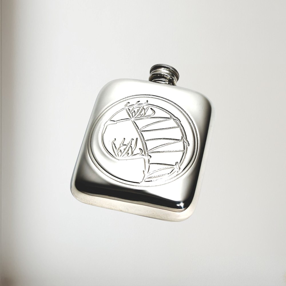 Knox 4oz Pewter Pocket Flask