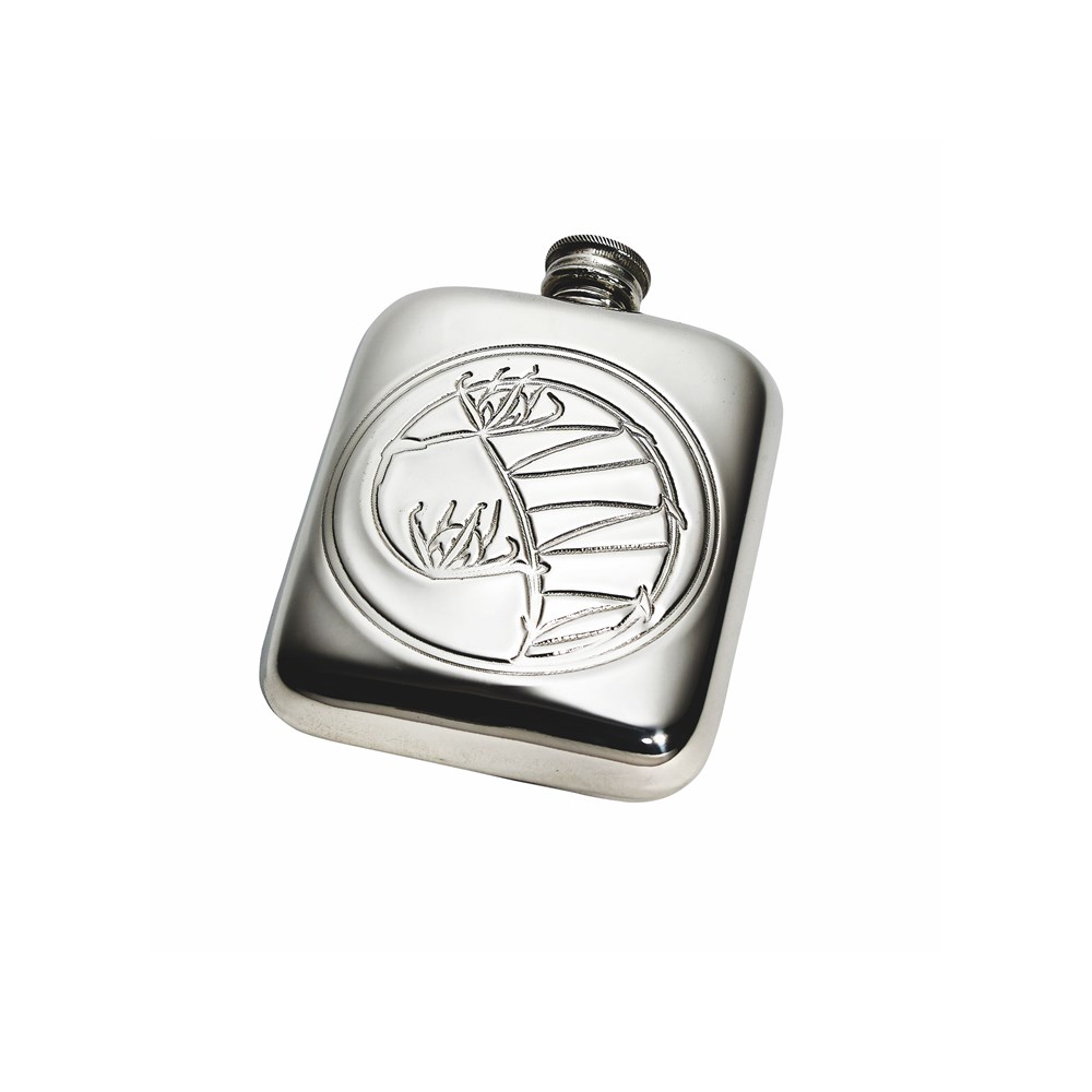 Knox 4oz Pewter Pocket Flask Knox 4oz Pewter Pocket Flask