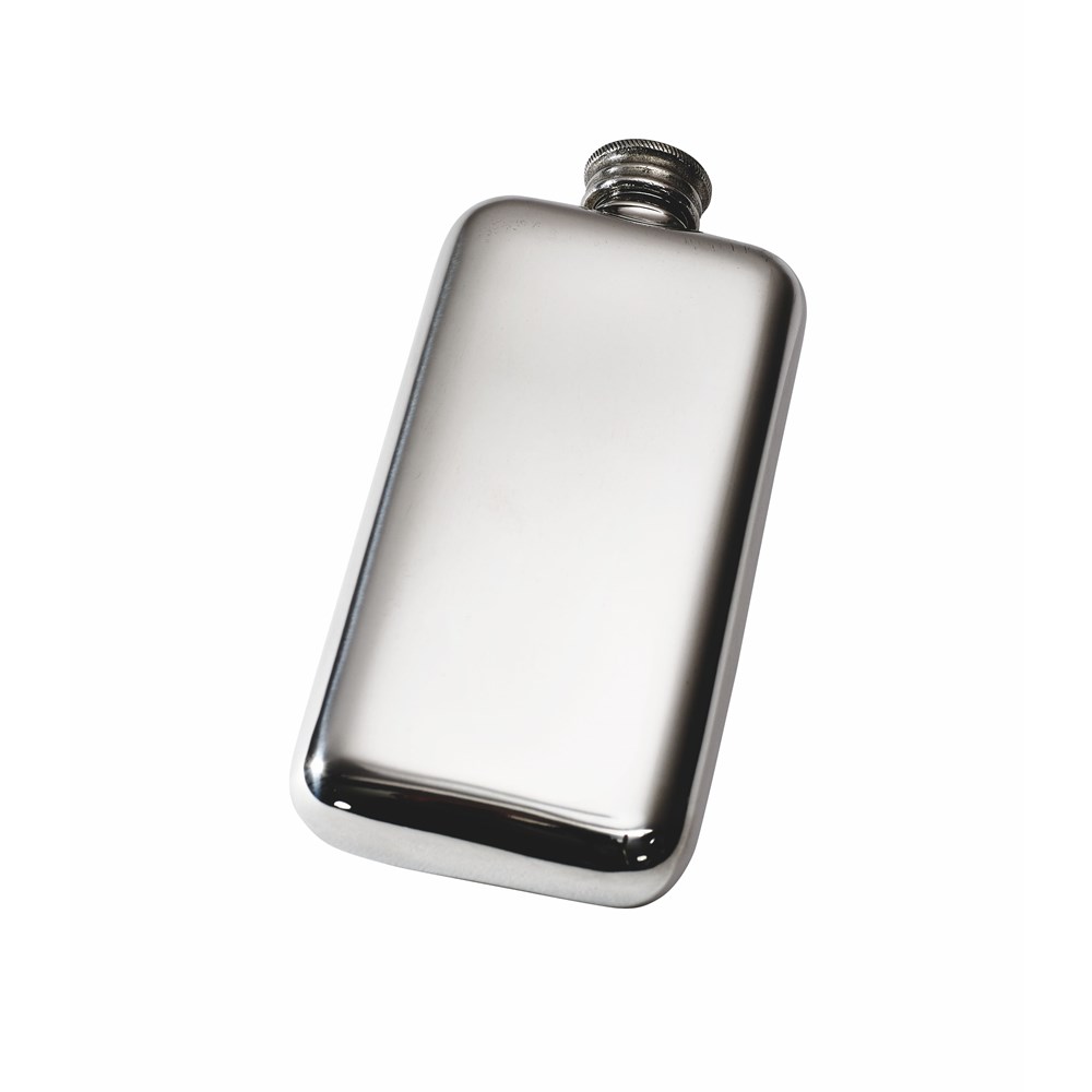 3oz Plain Pewter Pocket Flask