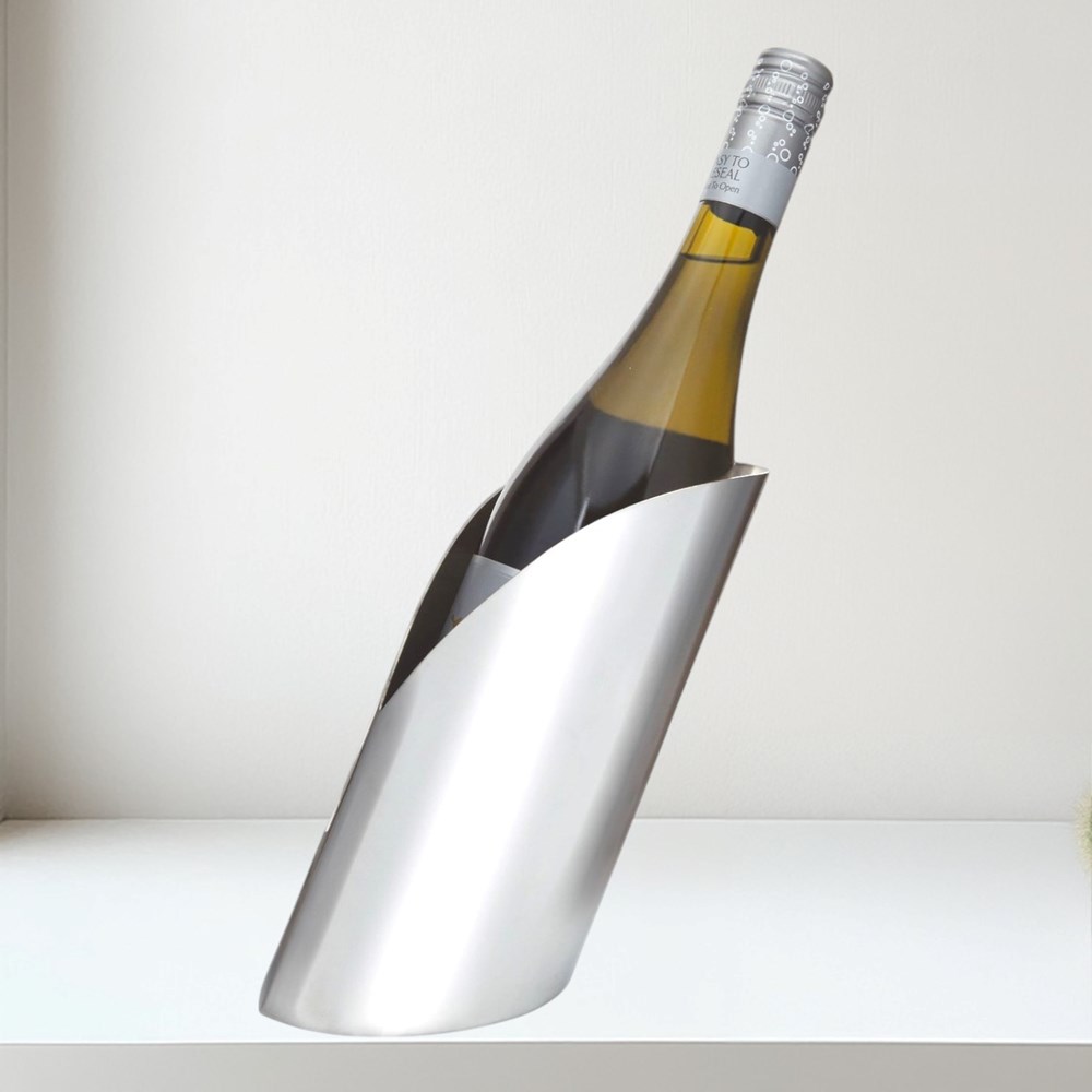Pewter Envelop Wine Bottle Holder Pewter Envelop Wine Bottle Holder