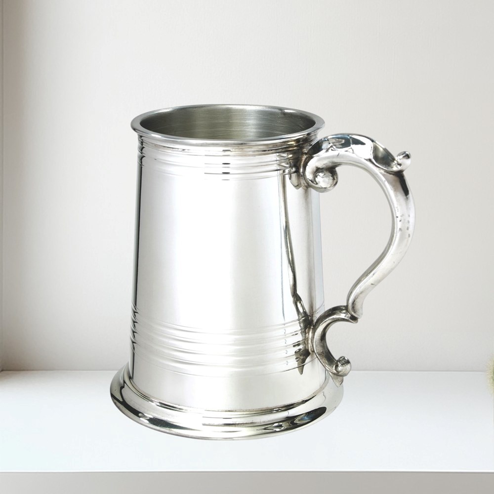 Worcester One Pint Pewter Tankard