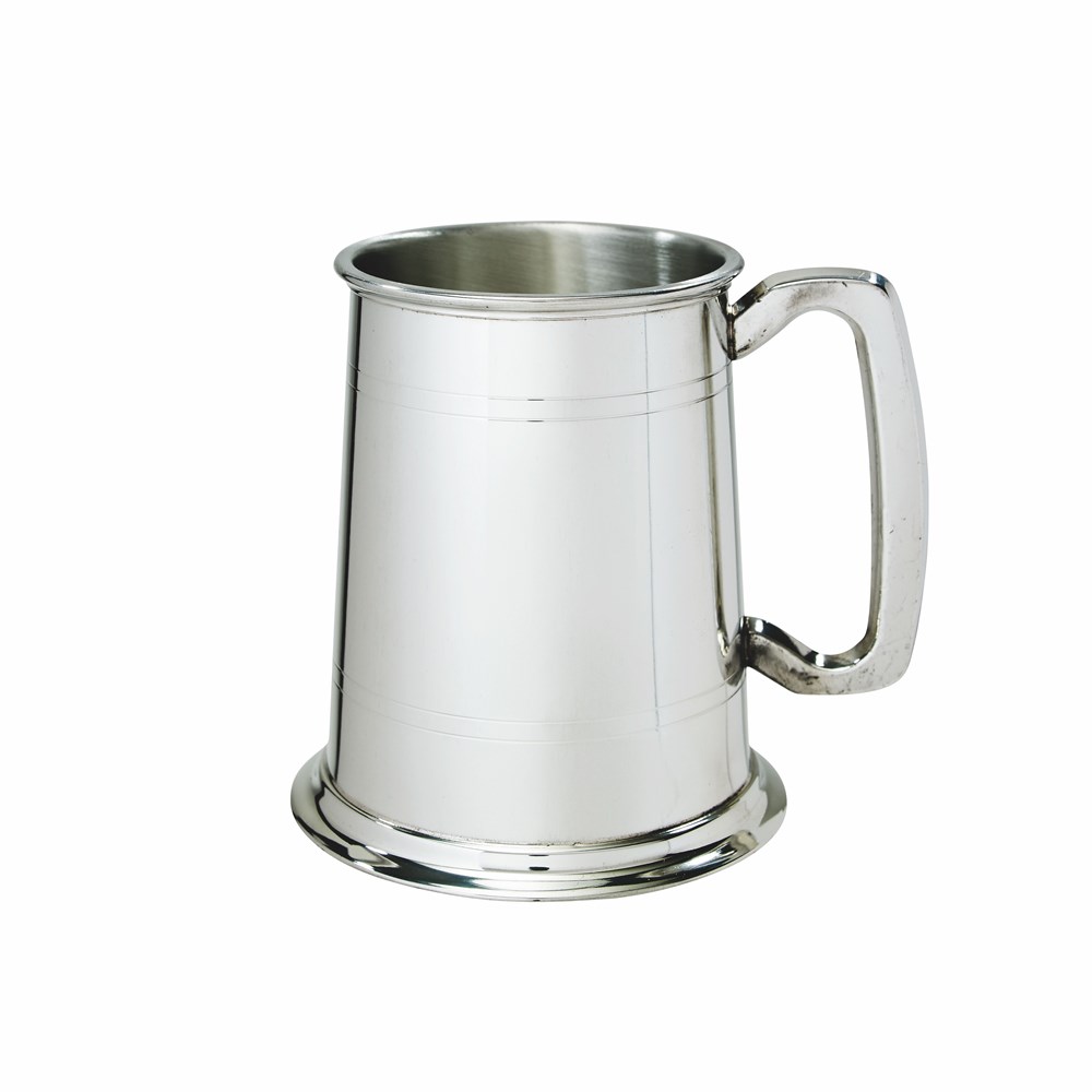 Standard Double Lined One Pint Pewter Tankard