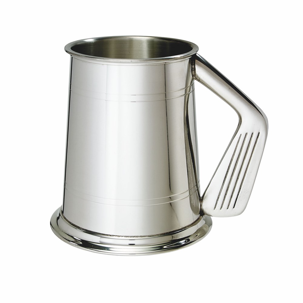 Golf Handle One Pint Pewter Tankard