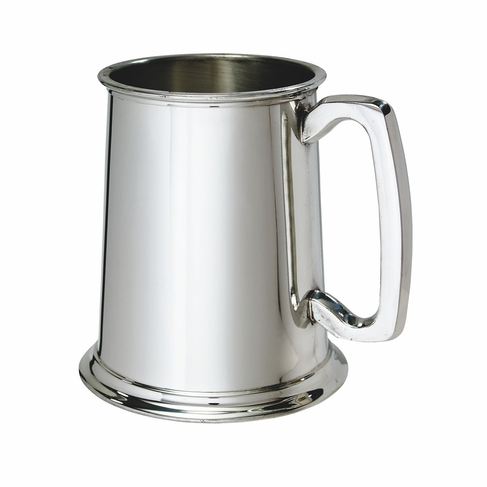 Plain Standard One Pint Pewter Tankard