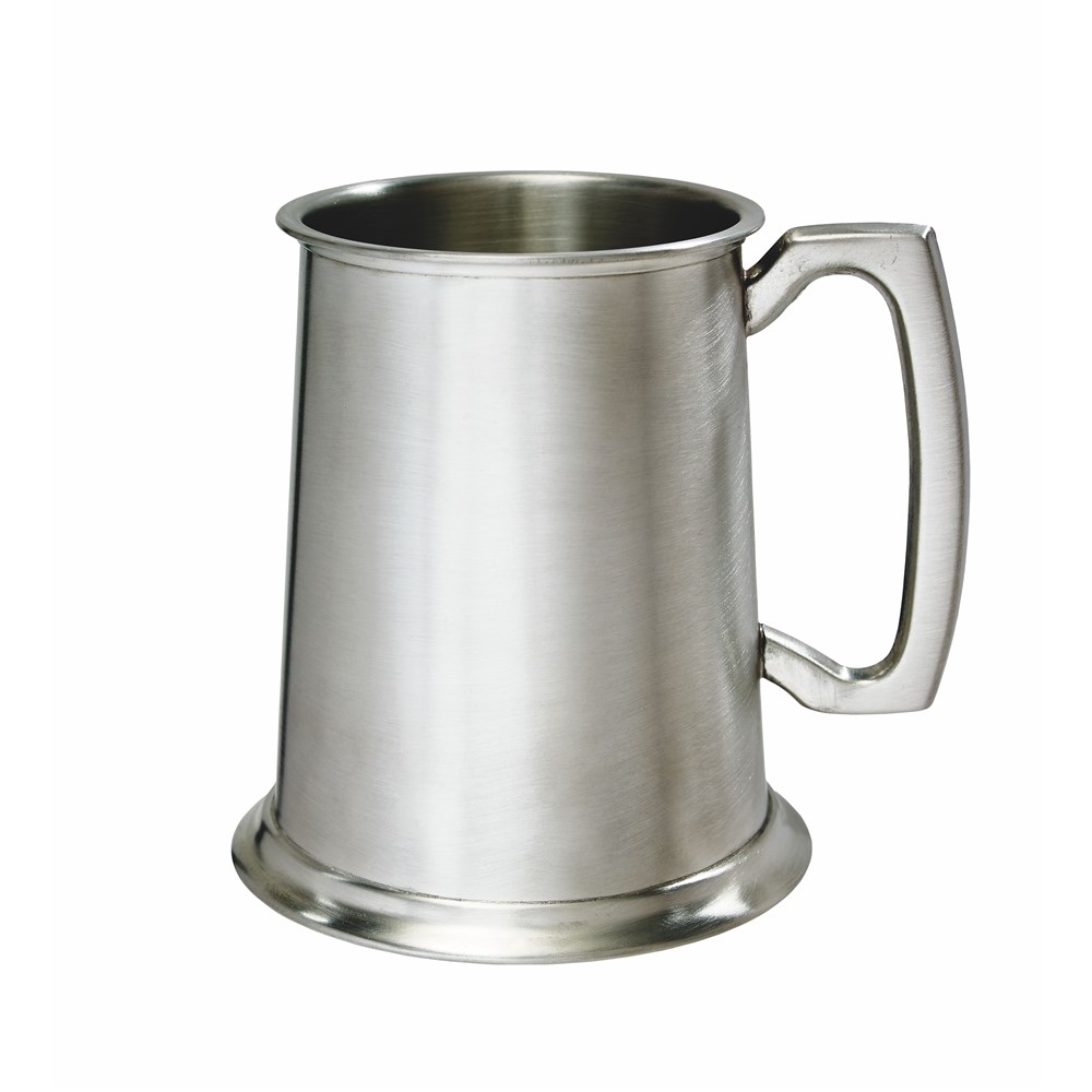 Standard Satin One Pint Pewter Tankard