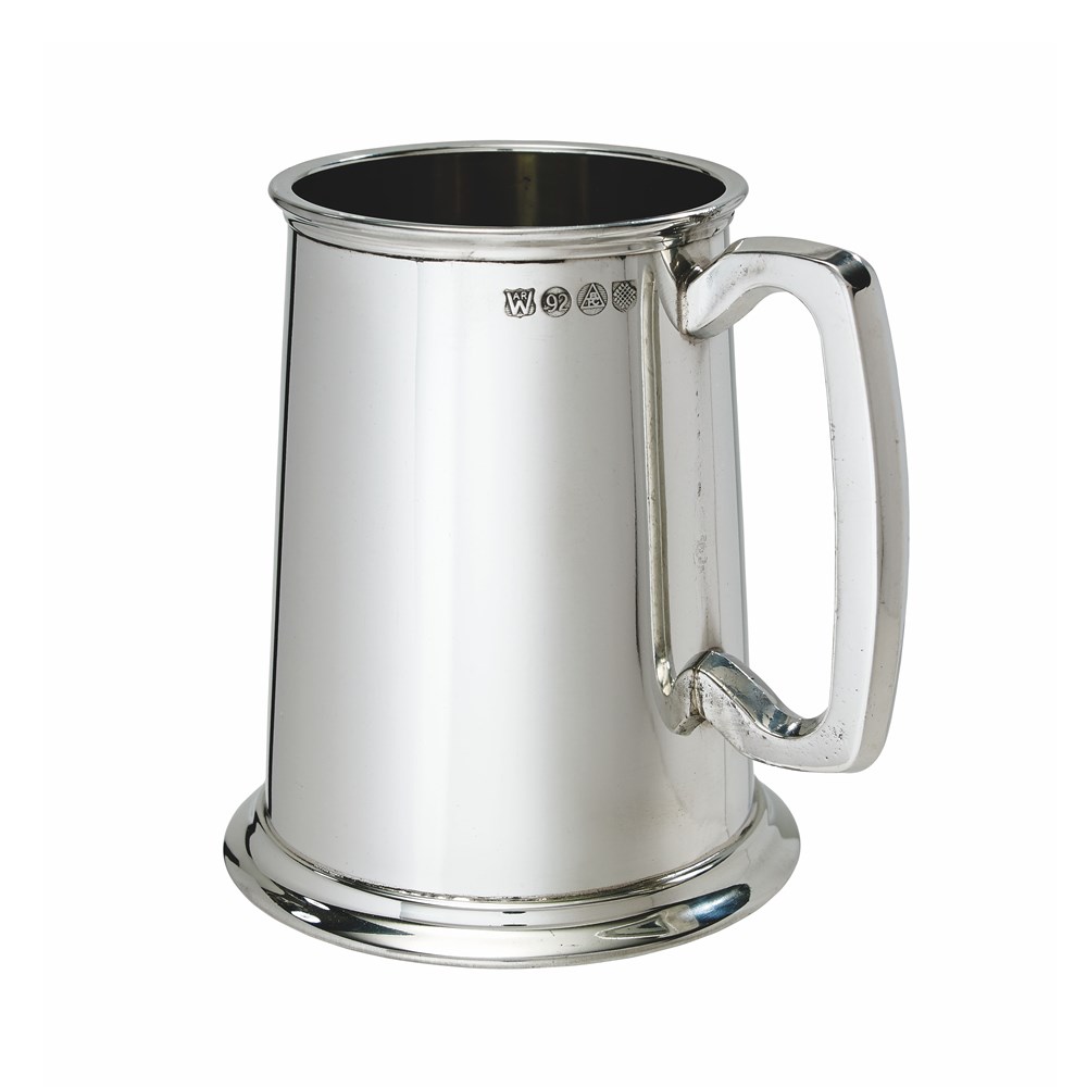 Plain One Pint Pewter Tankard