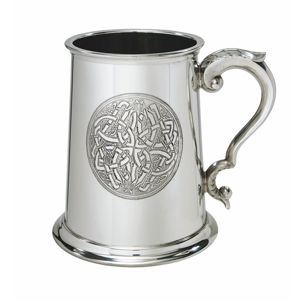 Celtic Circle One Pint Pewter Tankard Celtic Circle One Pint Pewter Tankard