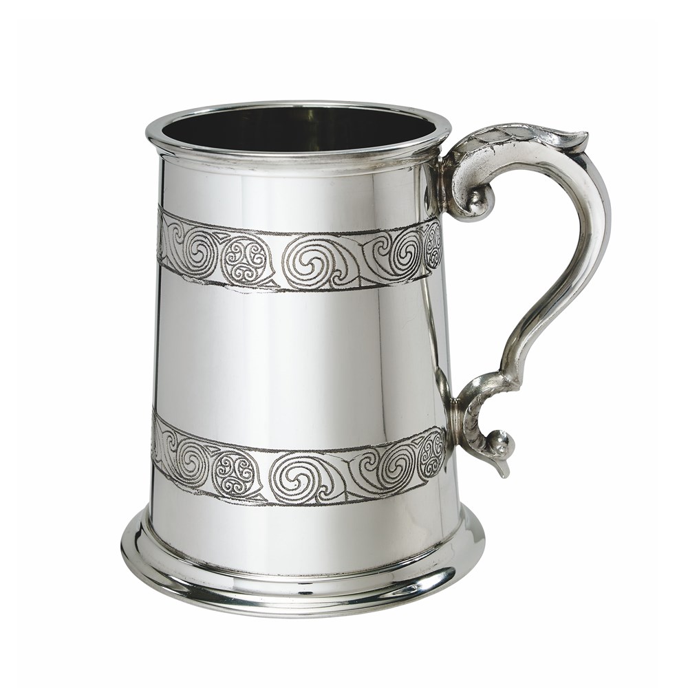 Kells One Pint Pewter Tankard