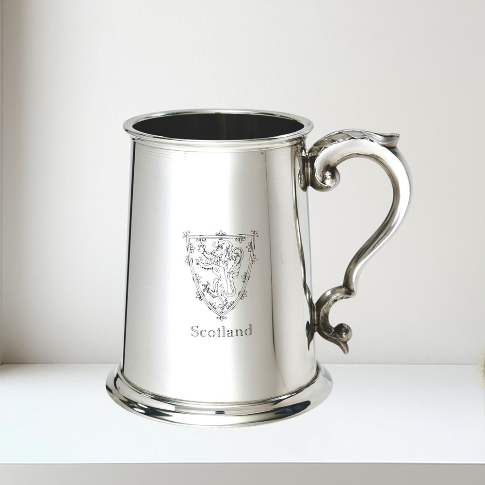 Lion Of Scotland One Pint Pewter Tankard