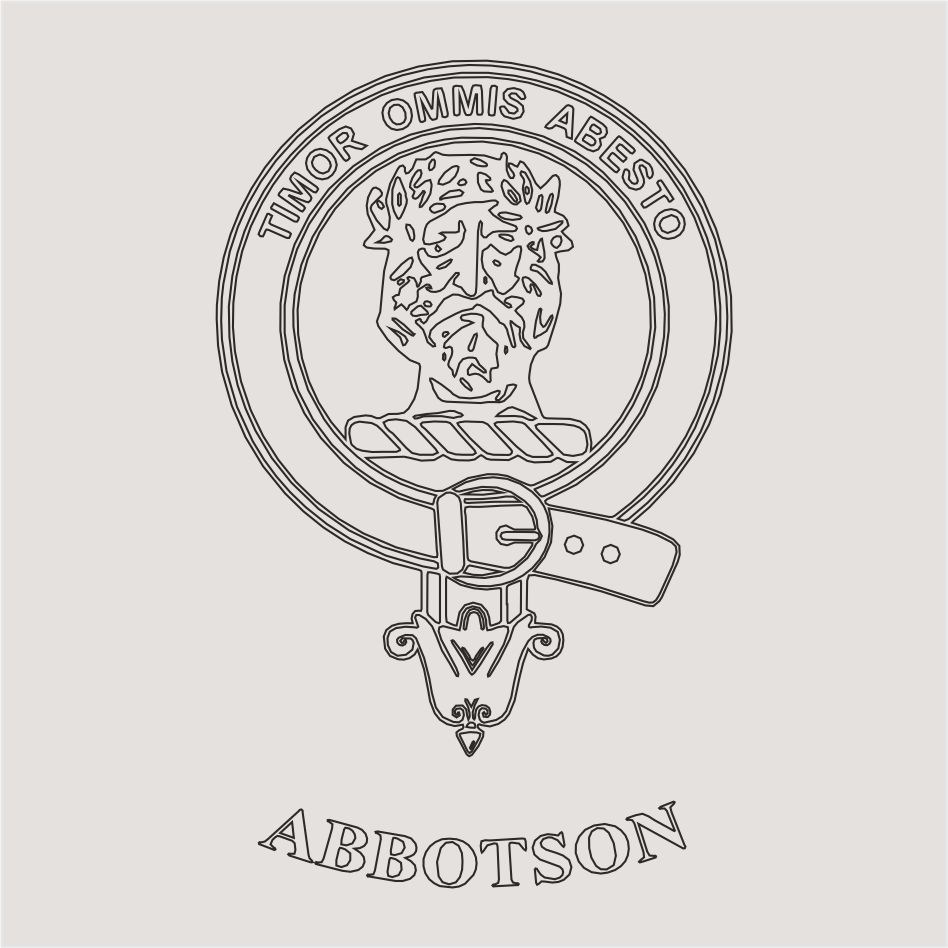 Clan crest Abbotson Choose your Product Clan crest Abbotson Choose your Product
