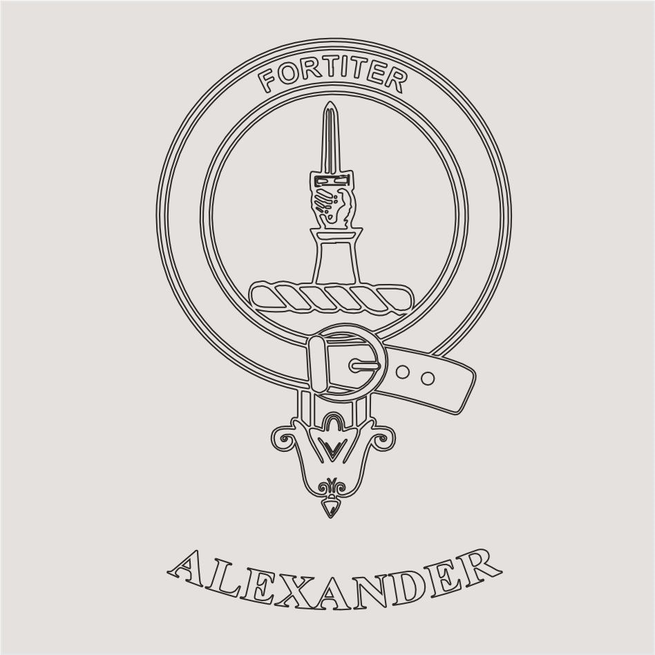 Clan crest Alexander Choose your Product Clan crest Alexander Choose your Product