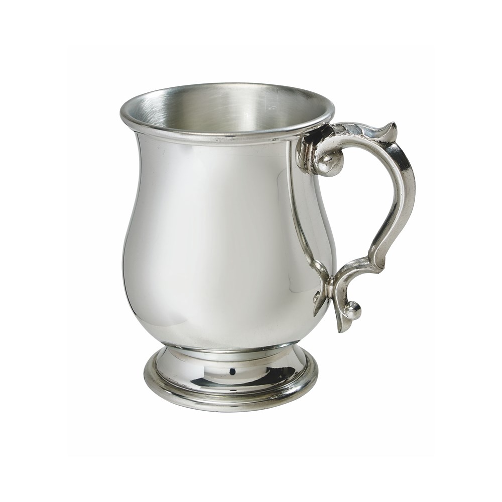 Half Pint Standard Georgian Pewter Tankard
