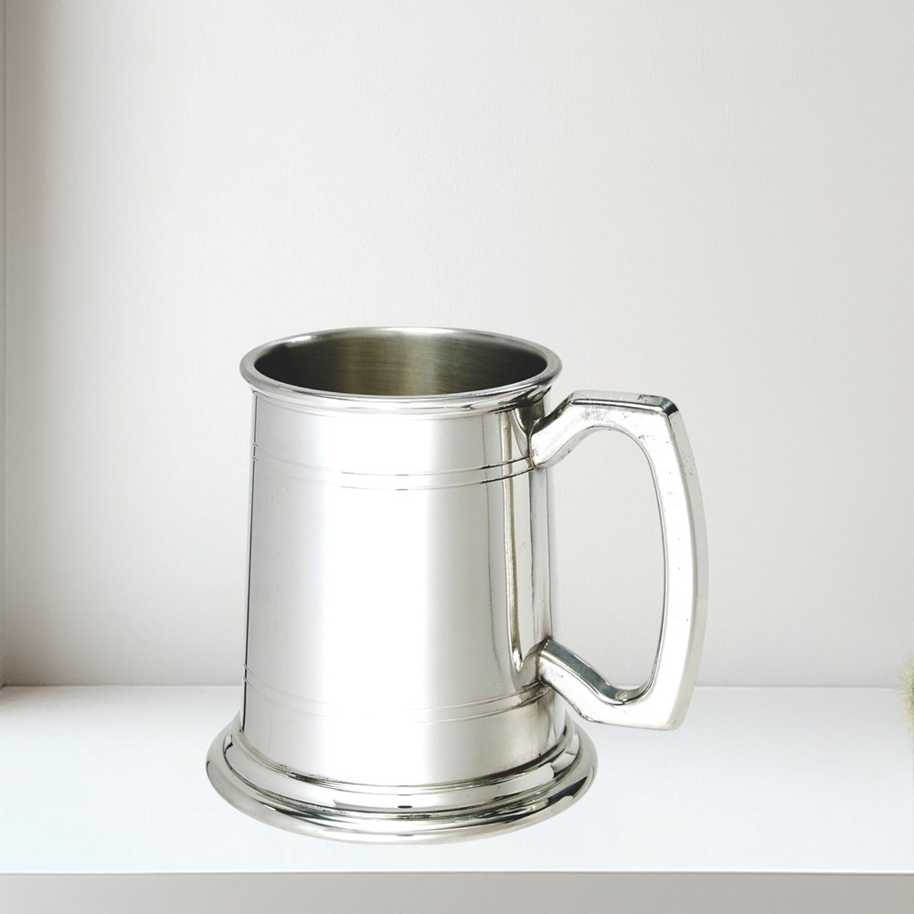 Half Pint Standard Double Lined Pewter Tankard