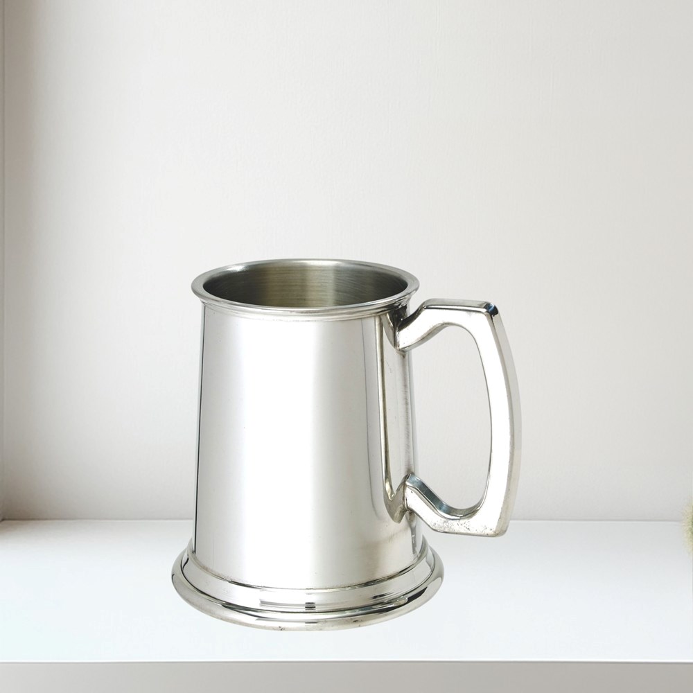 Half Pint Standard Plain Pewter Tankard