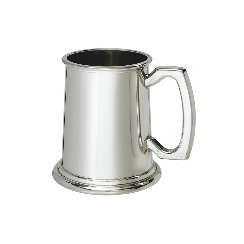 Half Pint Plain Pewter Tankard