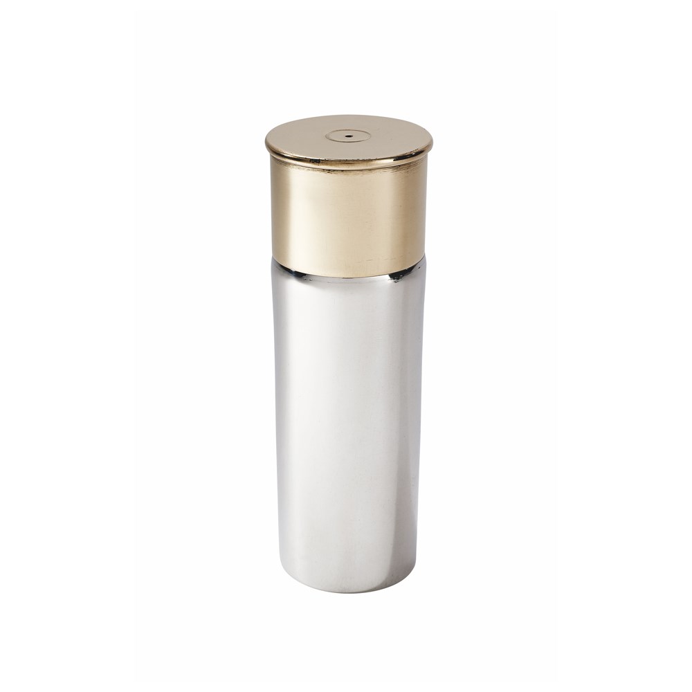 Pewter And Brass 4oz Cartridge Flask