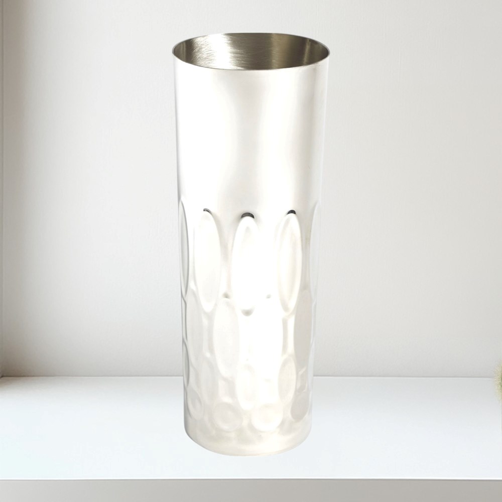Large Pewter Elipse Vase Large Pewter Elipse Vase
