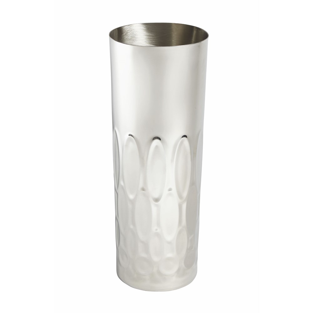 Large Pewter Elipse Vase