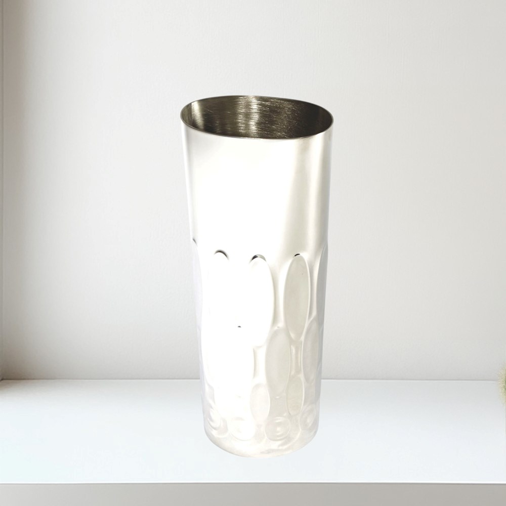 Medium Pewter Elipse Vase