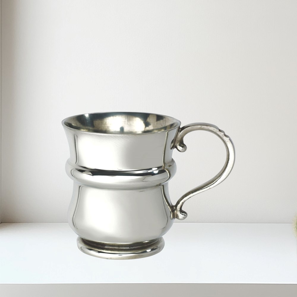 Thistle Shaped Quarter Pint Pewter Baby Mug Thistle Shaped Quarter pint pewter baby Mug