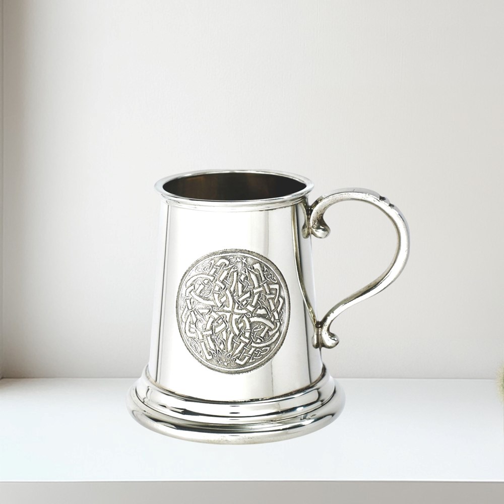 Celtic Circle Quarter Pint Pewter Baby Mug
