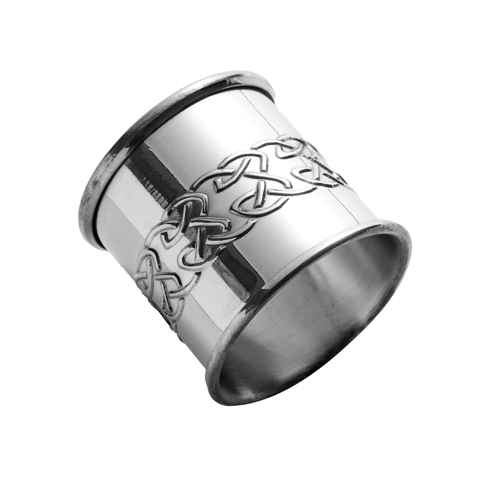 Embossed Celtic Pewter Napkin Ring