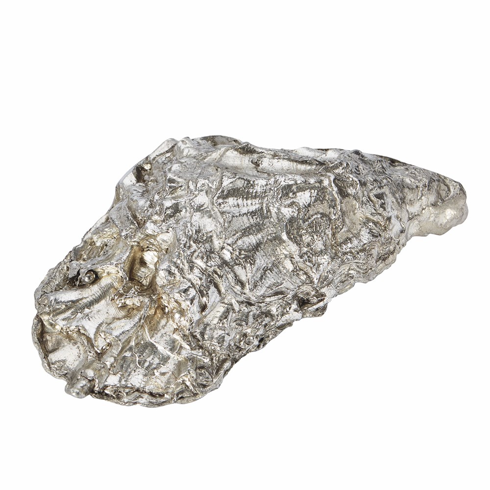 Cast Pewter Oyster Shell Front Ornament