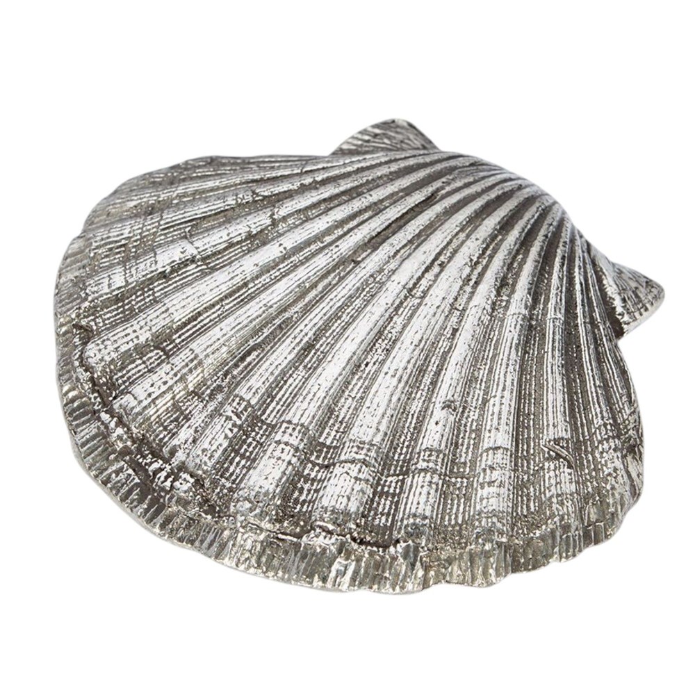 Cast Pewter Scallop Shell Ornament Cast Pewter Scallop Shell Ornament