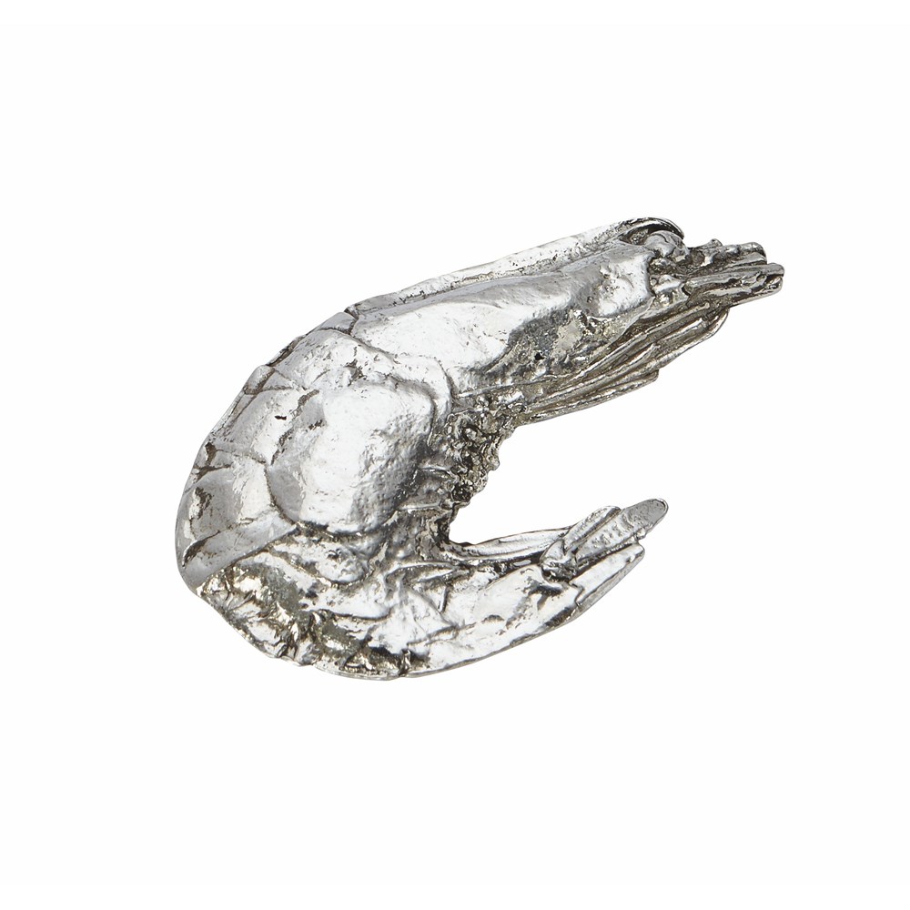 Cast Pewter Prawn Ornament Cast Pewter Prawn Ornament