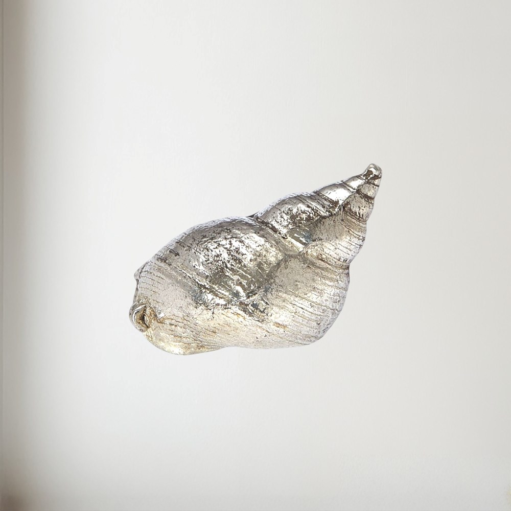 Cast Pewter Small Spiral Shell Ornament Cast Pewter Small Spiral Shell ornament
