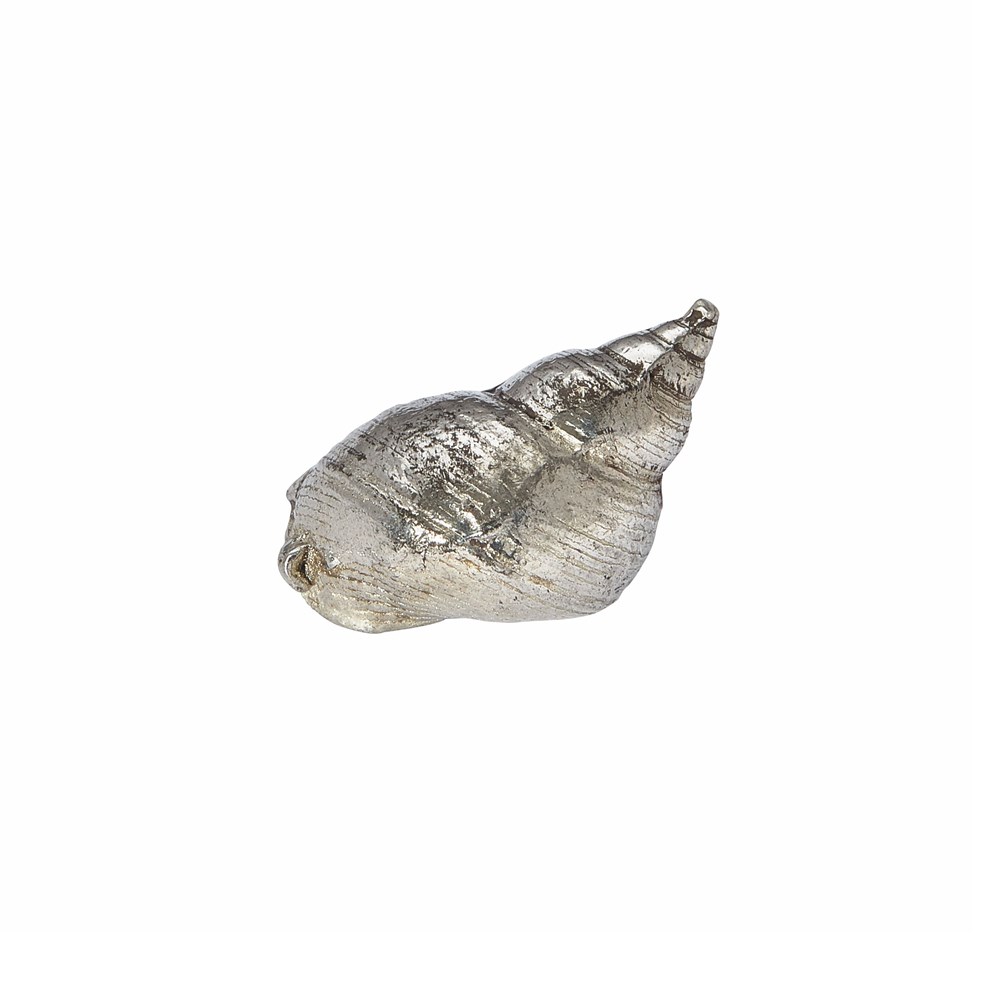 Cast Pewter Small Spiral Shell Ornament Cast Pewter Small Spiral Shell Ornament