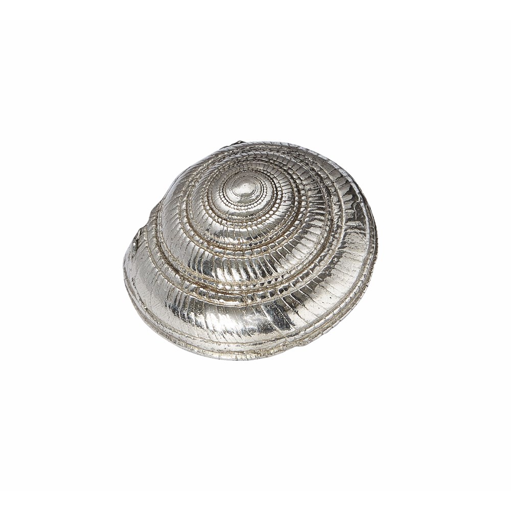 Cast Pewter Large Flat Spiral Ornament