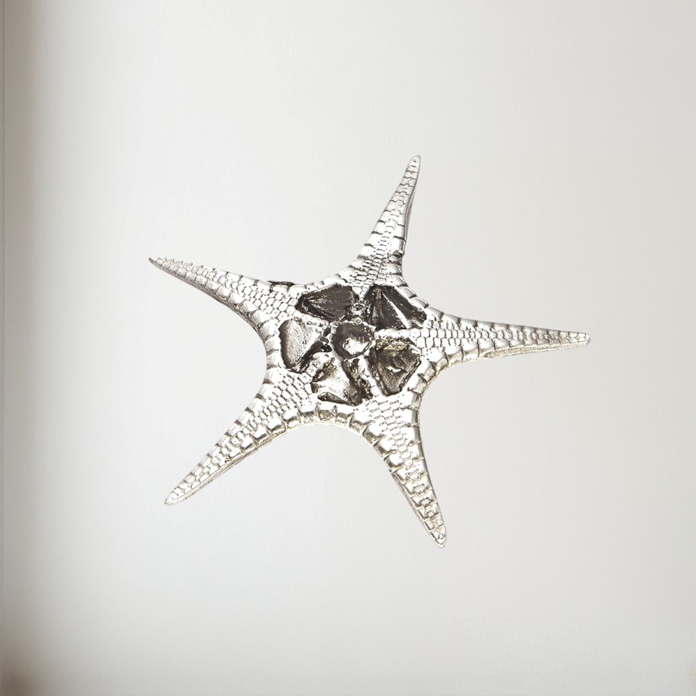 Cast Pewter Small Fancy Starfish Ornament Cast Pewter Small Fancy Starfish ornament
