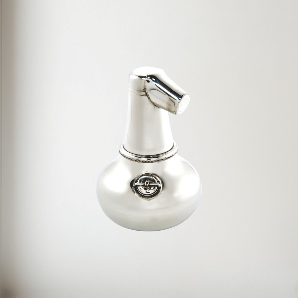 Large Pewter Pot Still Flask