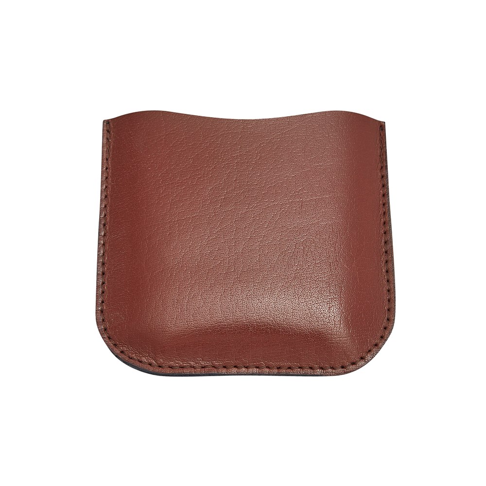 Brown Leather Pouch To Fit 4oz Pocket Flasks