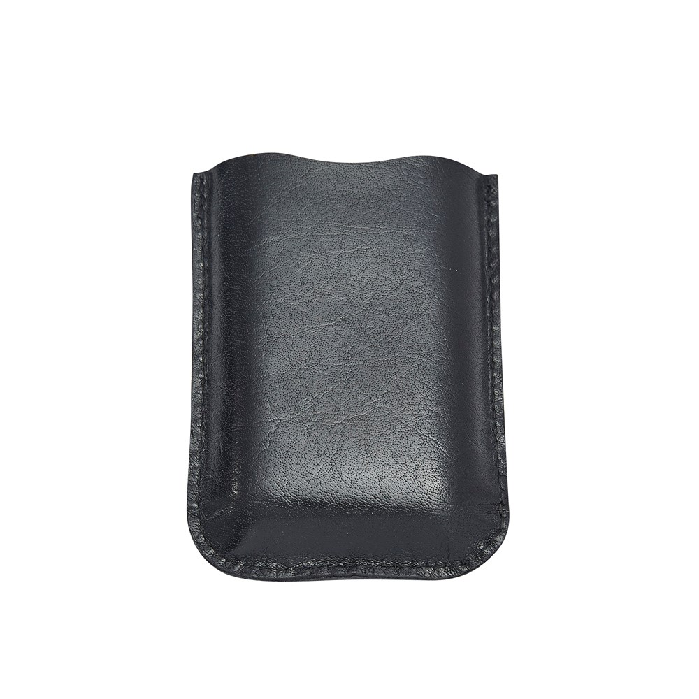 Black Leather Pouch To Fit 3oz Pocket Flasks