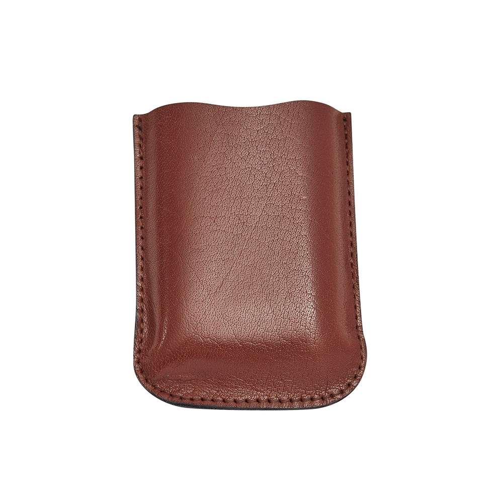 Brown Leather Pouch To Fit 3oz Pocket Flasks